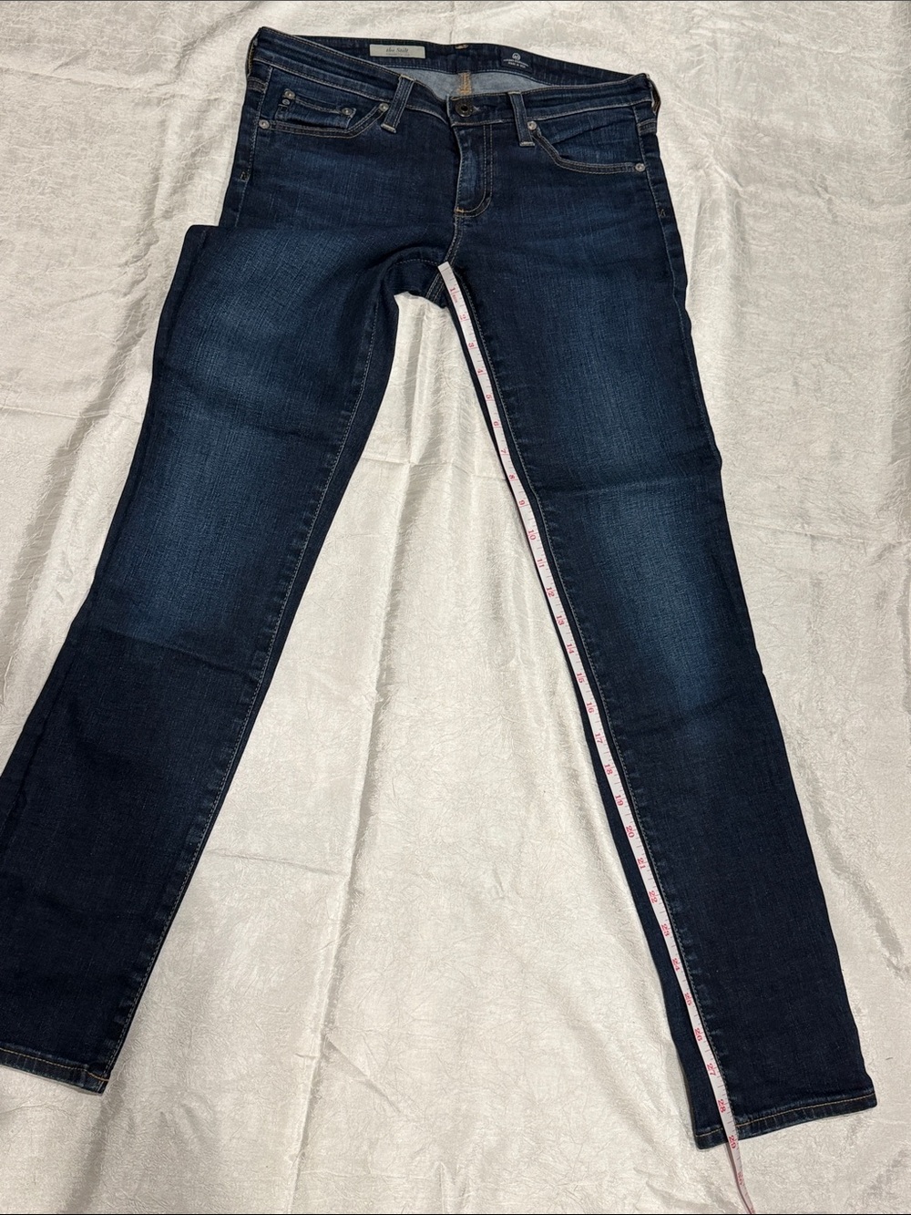 AG Adriano Goldschmied The Stilt Cigarette Leg Jeans Women’s 26R Dark Wash - Picture 6 of 10